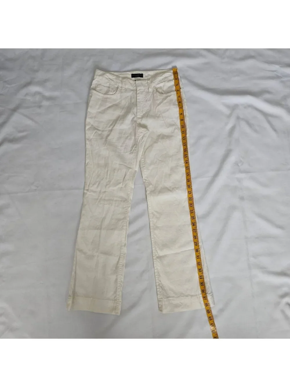 Banana Republic Stretch Cotton-Linen Blend Straight Leg Pants Women's Size 2